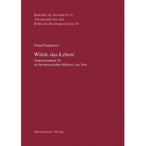 Ernst Ehrenreich - Wähle das Leben!