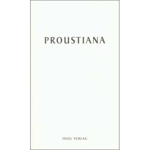 Reiner Speck & Rainer Moritz & Michael Magner - Proustiana XII