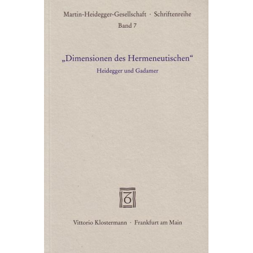 Günter Figal & Hans-Helmuth Gander - Dimensionen des Hermeneutischen