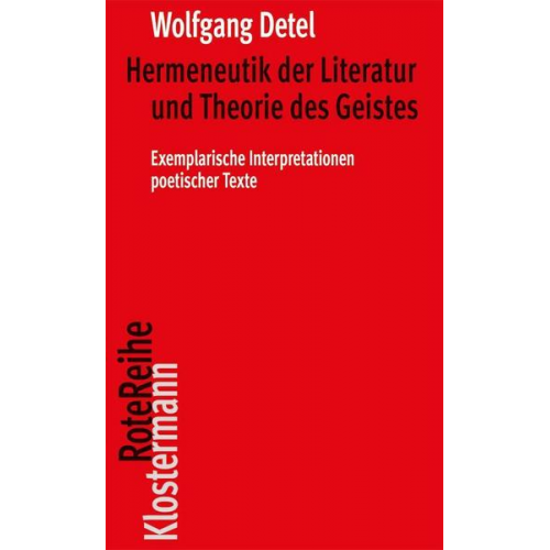 Wolfgang Detel - Hermeneutik der Literatur und Theorie des Geistes