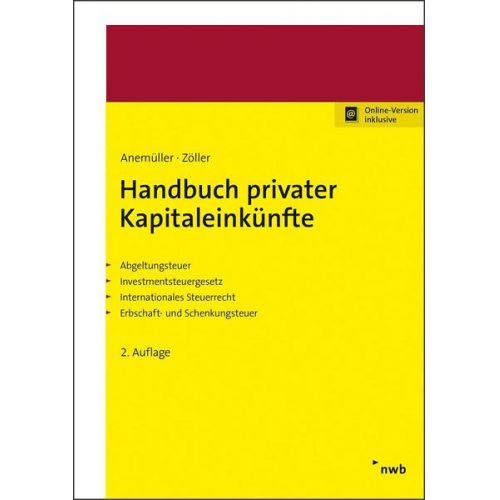 Christian Bernd Anemüller & Björn Bieling & Elmar Krüger & Stefan Zöller - Handbuch privater Kapitaleinkünfte