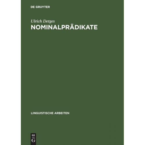 Ulrich Detges - Nominalprädikate