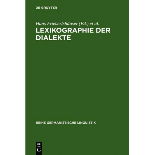 Lexikographie der Dialekte