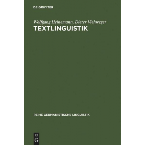 Wolfgang Heinemann & Dieter Viehweger - Textlinguistik