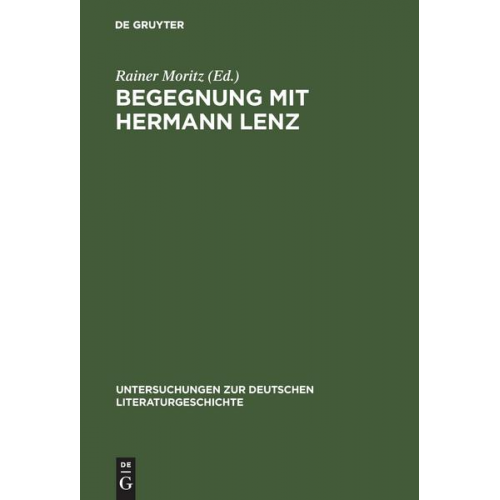 Hermann Lenz - Begegnung mit Hermann Lenz