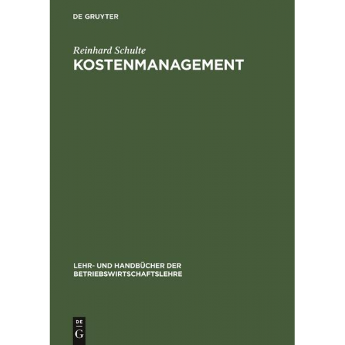 Reinhard Schulte - Kostenmanagement