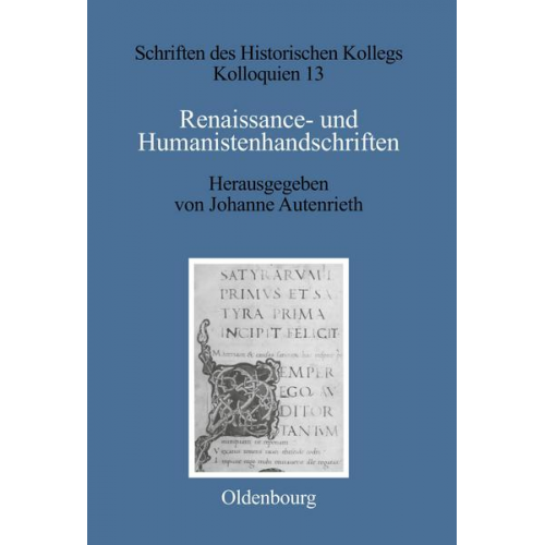 Johanne Autenrieth - Renaissance- und Humanistenhandschriften