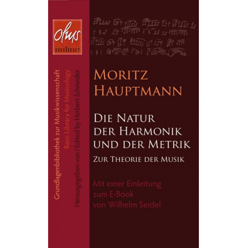 Moritz Hauptmann - Die Natur der Harmonik und Metrik