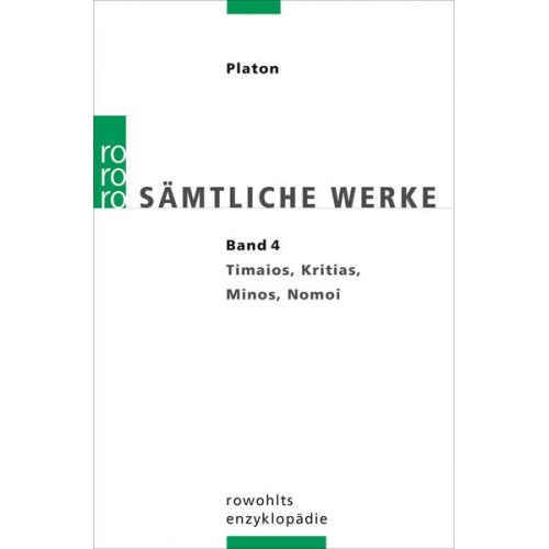 Platon - Sämtliche Werke 4