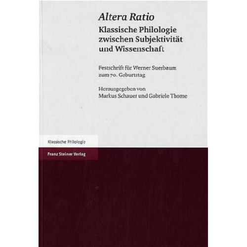 Markus Schauer & Gabriele Thome - Altera Ratio