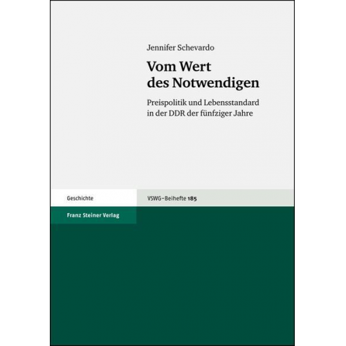 Jennifer Schevardo - Vom Wert des Notwendigen