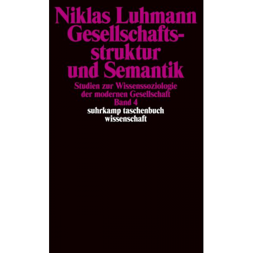 Niklas Luhmann - Gesellschaftsstruktur und Semantik