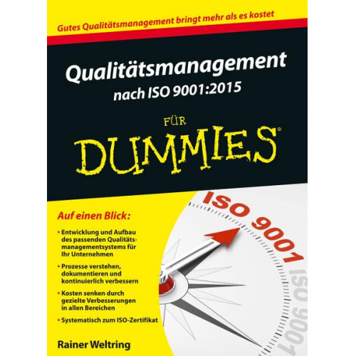 Rainer Weltring - Qualitätsmanagement nach ISO 9001:2015 für Dummies