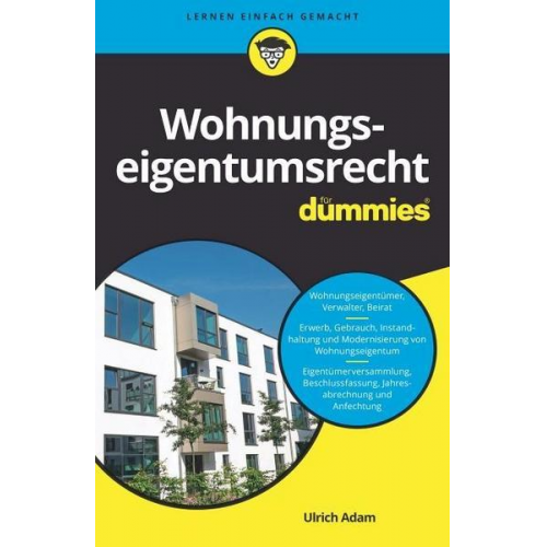 Ulrich Adam - Wohnungseigentumsrecht für Dummies