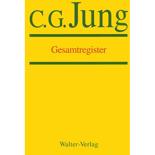 C.G. Jung - C.G.Jung, Gesammelte Werke. Bände 1-20 Hardcover / Band 20: Gesamtregister