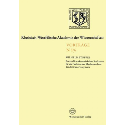 Wilhelm Stoffel - Rheinisch-Westfälische Akademie der Wissenschaften