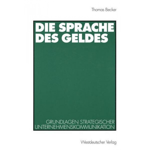 Thomas Becker - Die Sprache des Geldes