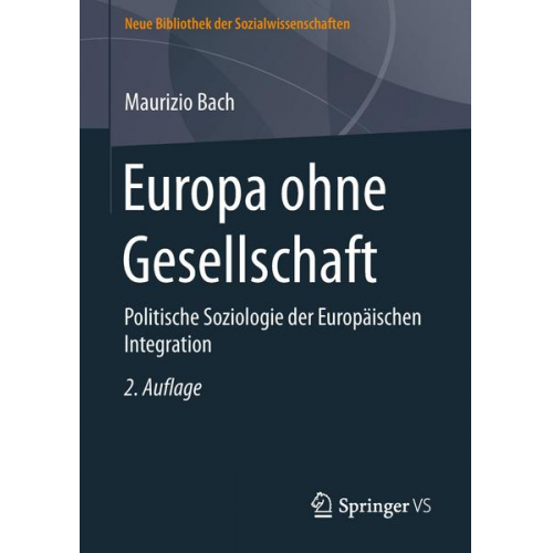 Maurizio Bach - Europa ohne Gesellschaft