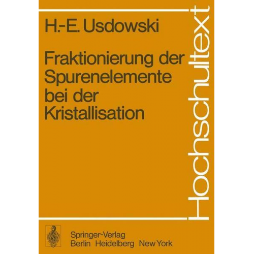 H.-E. Usdowski - Fraktionierung der Spurenelemente bei der Kristallisation