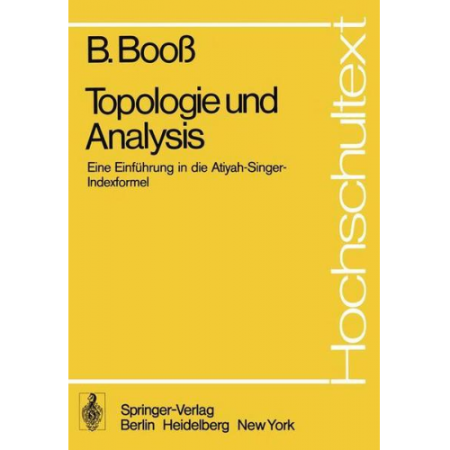 B. Booss - Topologie und Analysis