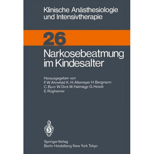 Narkosebeatmung im Kindesalter