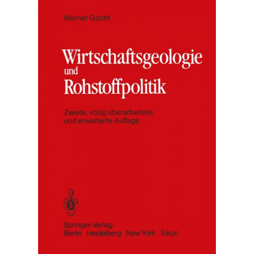 W. Gocht - Wirtschaftsgeologie und Rohstoffpolitik