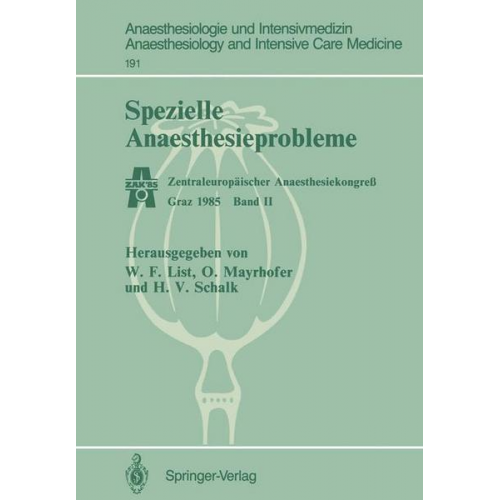 Spezielle Anaesthesieprobleme