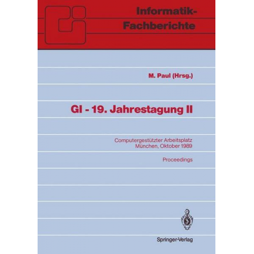 GI — 19. Jahrestagung II