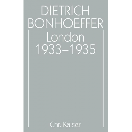 Dietrich Bonhoeffer - Werke.