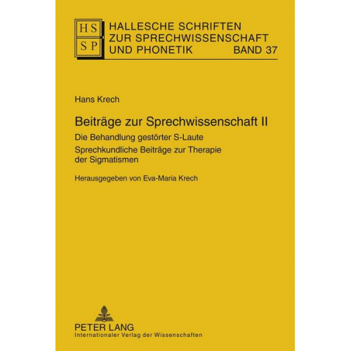 Eva-Maria Krech - Beiträge zur Sprechwissenschaft II