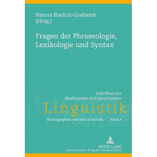 Fragen der Phraseologie, Lexikologie und Syntax