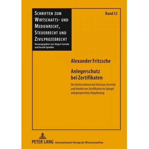 Alexander Fritzsche - Anlegerschutz bei Zertifikaten