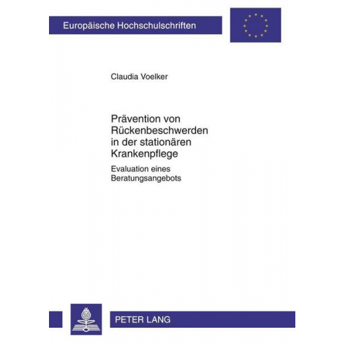 Claudia Voelker - Prävention von Rückenbeschwerden in der stationären Krankenpflege