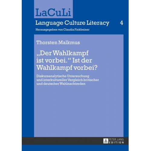 Thorsten Malkmus - «Der Wahlkampf ist vorbei.» Ist der Wahlkampf vorbei?