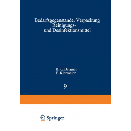 Bedarfsgegenstände, Verpackung Reinigungs- und Desinfektionsmittel