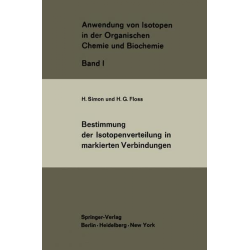 H. Simon & H.G. Floss - Bestimmung der Isotopenverteilung in markierten Verbindungen