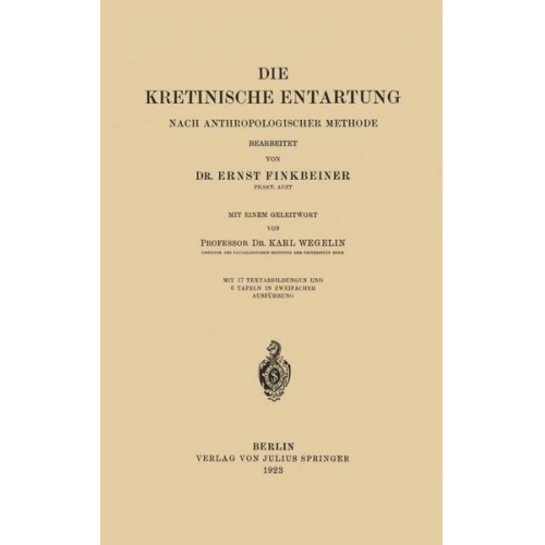 Ernst Finkbeiner - Die Kretinische Entartung