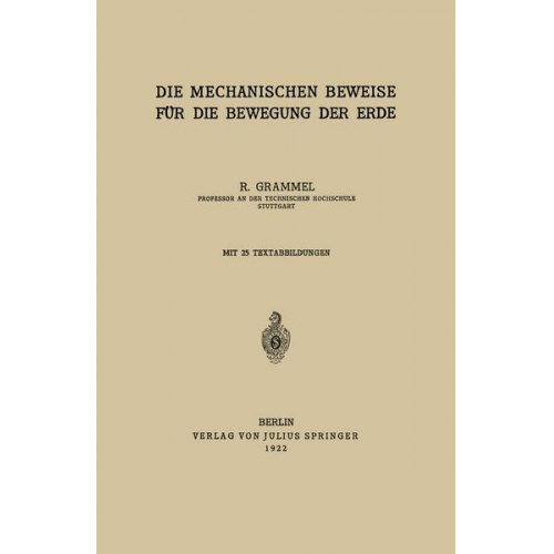 R. Grammel - Die Mechanischen Beweise für die Bewegung der Erde