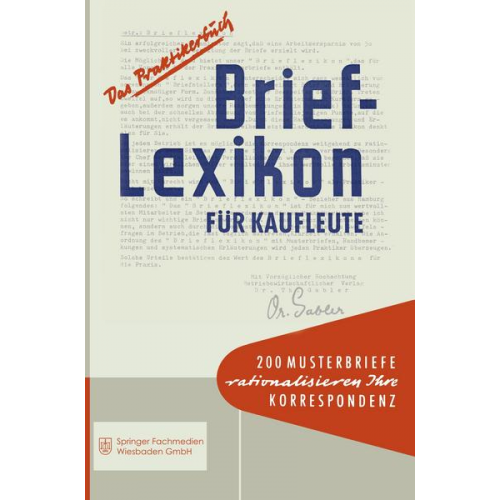 Betriebswirtschafts-Magazin - Brief-Lexikon für Kaufleute