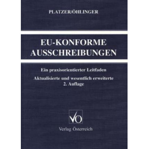 Martin Platzer & Rudolf Öhlinger - EU-konforme Ausschreibungen