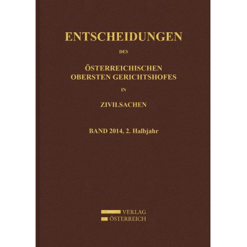 Entscheidungen des Obersten Gerichtshofes in Zivilsachen