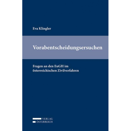 Eva Klingler - Vorabentscheidungsersuchen