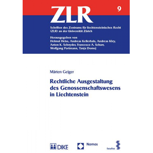 Märten Geiger - Rechtliche Ausgestaltung des Genossenschaftswesens in Liechtenstein