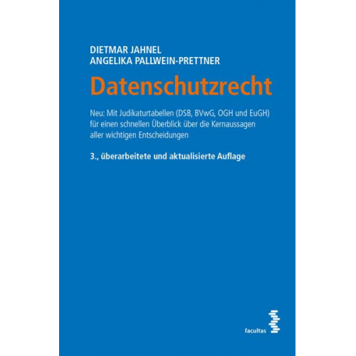 Dietmar Jahnel & Angelika Pallwein-Prettner - Datenschutzrecht