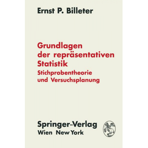 Ernst P. Billeter - Grundlagen der repräsentativen Statistik