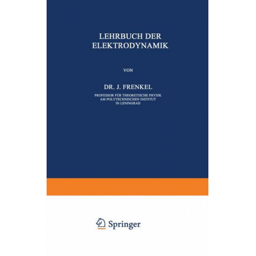 J. Frenkel - Allgemeine Mechanik der Elektrizität