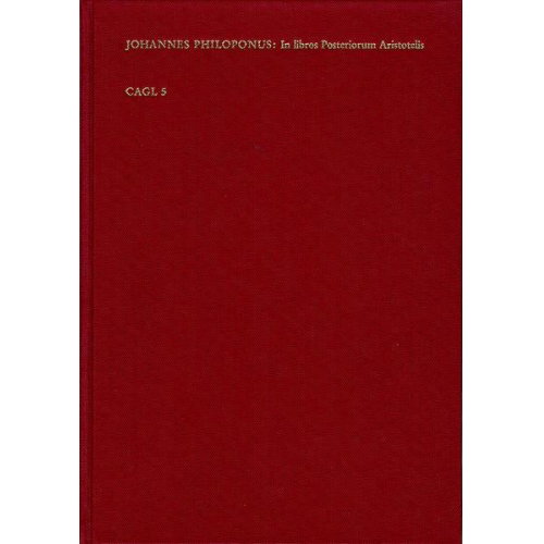 Johannes Philoponus - Commentaria in Libros Posteriorum Aristotelis