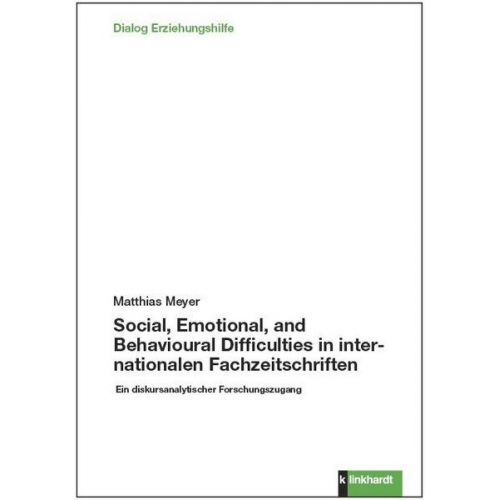 Matthias Meyer - Social, Emotional, and Behavioural Difficulties in internationalen Fachzeitschriften