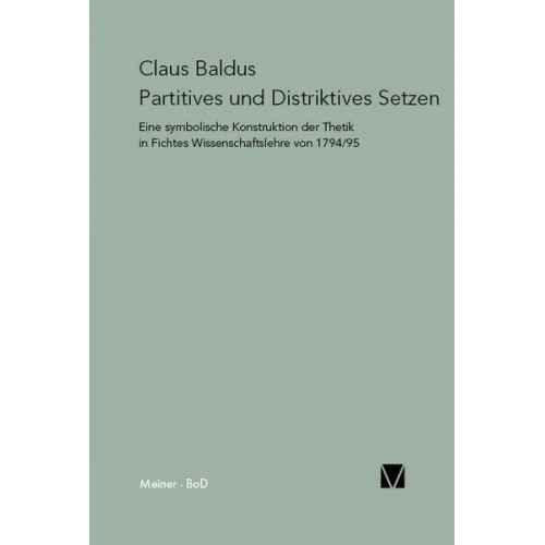 Claus Baldus - Partitives und Distriktives Setzen