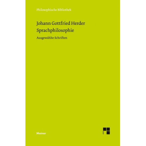 Johann Gottfried Herder - Sprachphilosophie